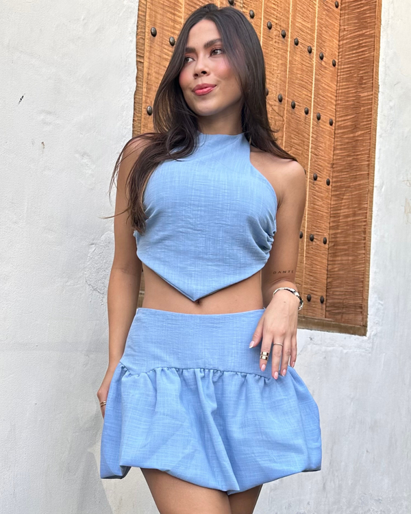 Top Triangulo Ref C03 Celeste