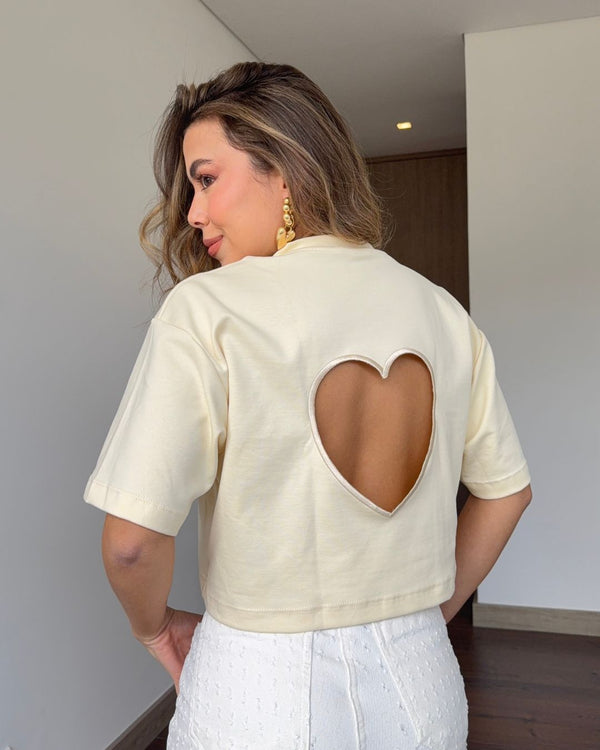 Camiseta Open Heart Ref 051 Yellow Butter