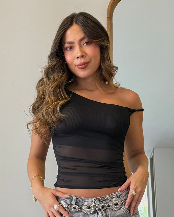 Blusa Nácar Ref 054 Negro