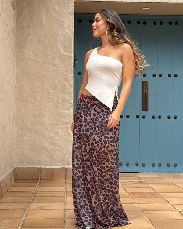 Falda Larga Tull Ref 074 Cafe