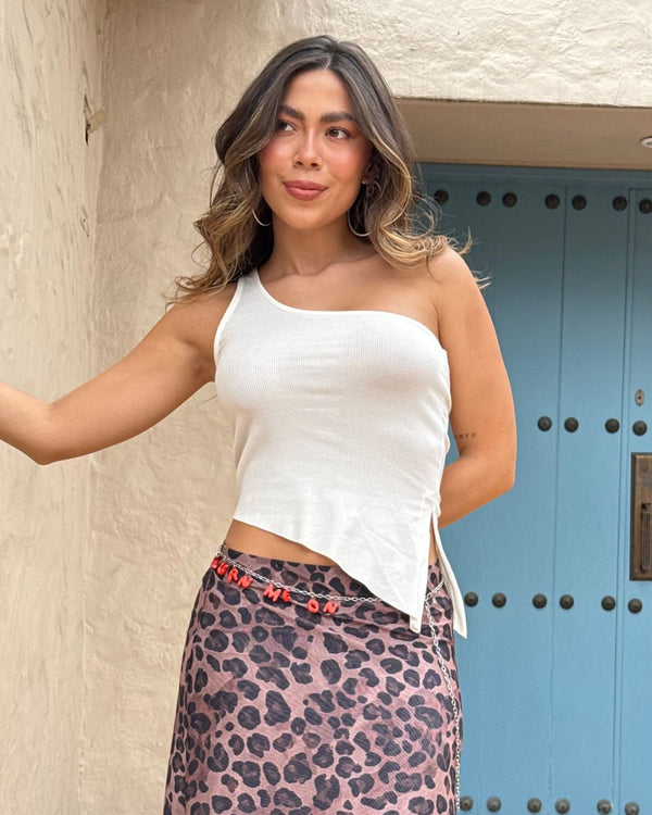 Blusa Asimétrica Ref 034 Blanco