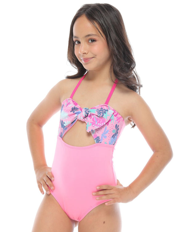Vestido de Baño Niña Ref 1190 Rosado