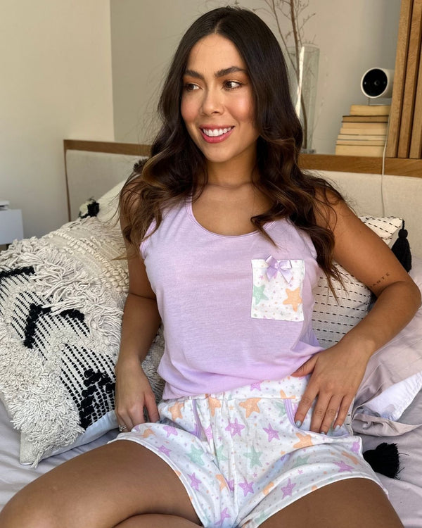 Pijama Short Ref 5012 Lila