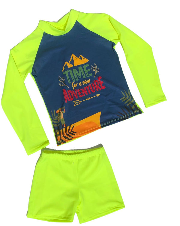 Conjunto de Baño niño Ref 437 Verde Neón