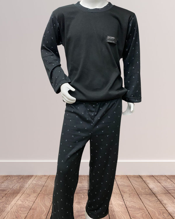Pijama Niño Pantalón largo Ref 305 Negro
