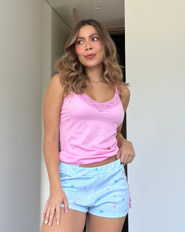 Pijama Short Ref 5005 Fucsia