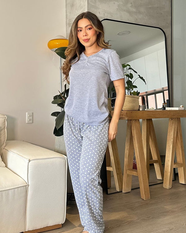 Pijama Pantalón Largo Ref 5011 Gris
