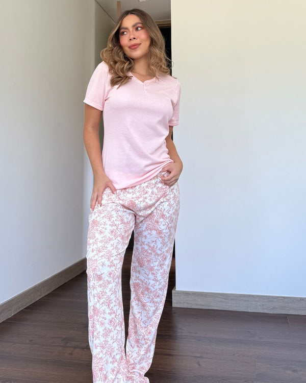 Pijama Pantalón Largo Ref 5011 Melón