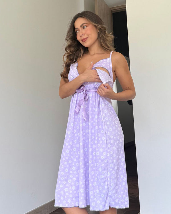 Pijama Posparto Ref 5023 Lila
