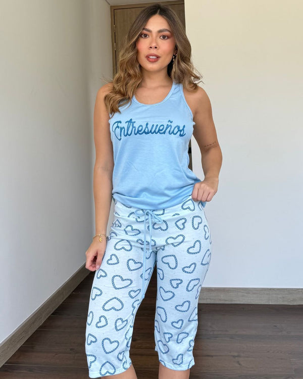 Pijama Capri Ref 5141 Hortensia