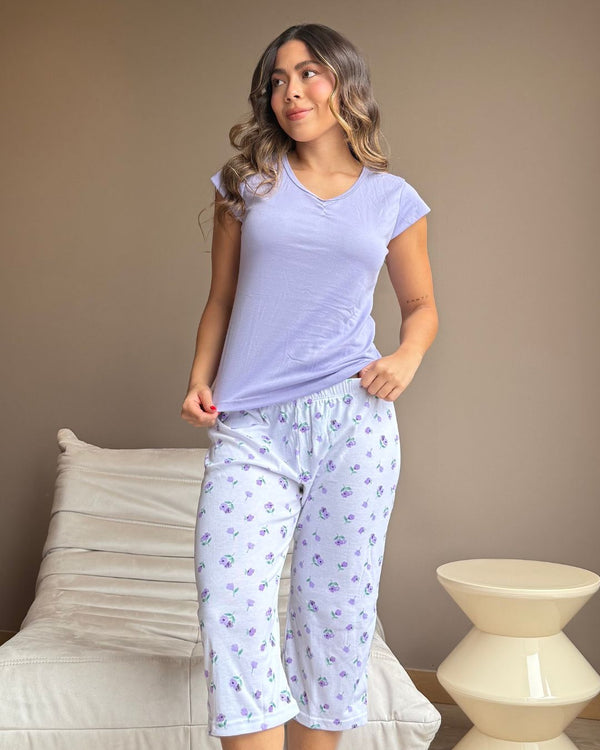 Pijama Capri Ref 5195 Lila