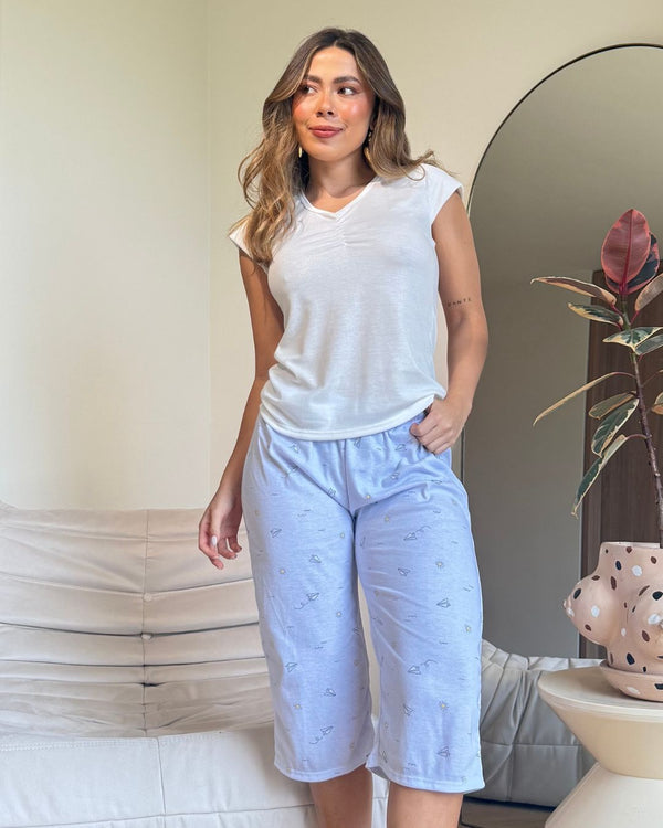 Pijama Capri Ref 5195 Marfil