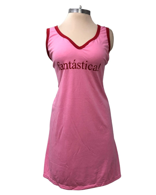 Pijama Vestido Talla Plus Ref 5205 Fucsia
