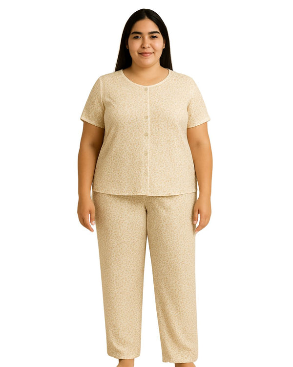 Pijama Pantalón Talla Plus Ref 5231 Melón