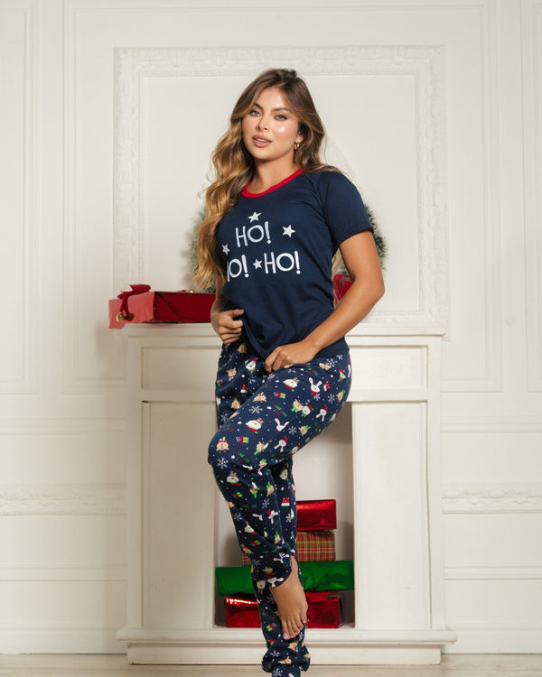 Pijama Navidad Season Mujer Ref 5435 Azul oscuro