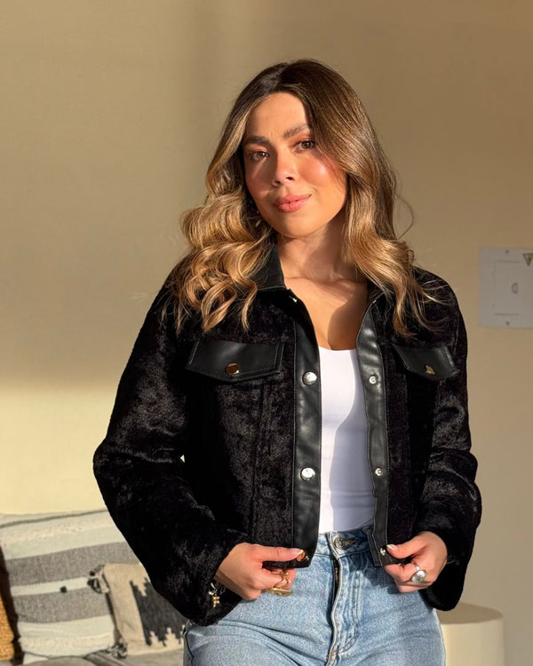Soft Leather Jacket Ref 6008 Negro