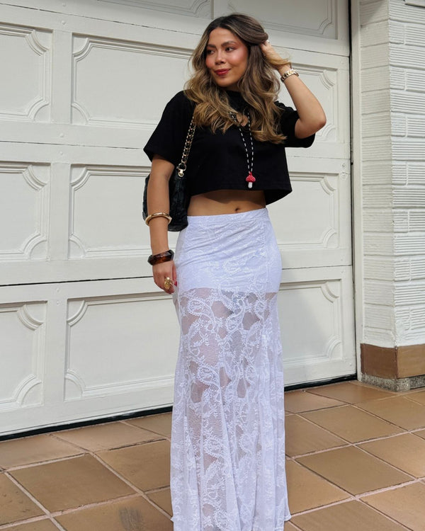 Falda Atelier Ref 6024 Blanco