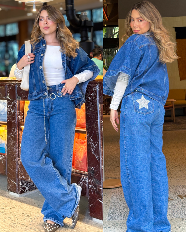 Set Jean Denim Star Ref 6025 Azul & 6016