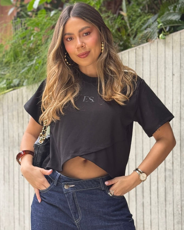 ES T-Shirt Ref 6034 Negro