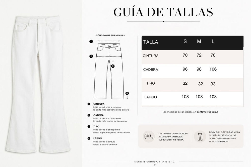 Tabla de tallas Set Monarca Ref 6065 Negro