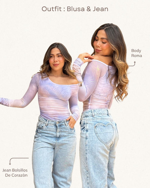 Set Jean & Body Ref 5536 & 061 Lila