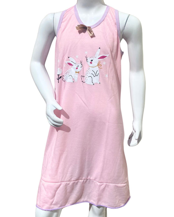 Pijama Niña Vestido Ref 938 Rosado Lila