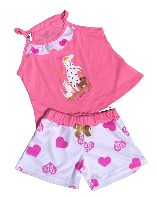 Pijama niña Short Ref 945 Fuscia