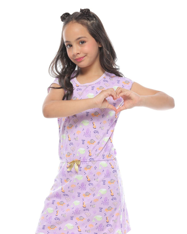 Pijama Vestido Niña Ref 952 Lila