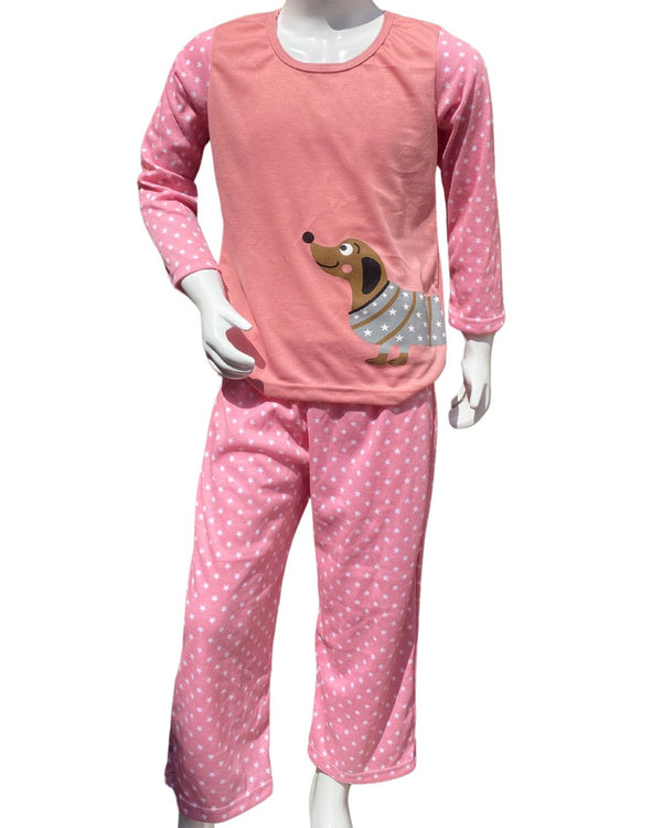 Pijama Pantalón Largo Niña Ref 955 Rosa