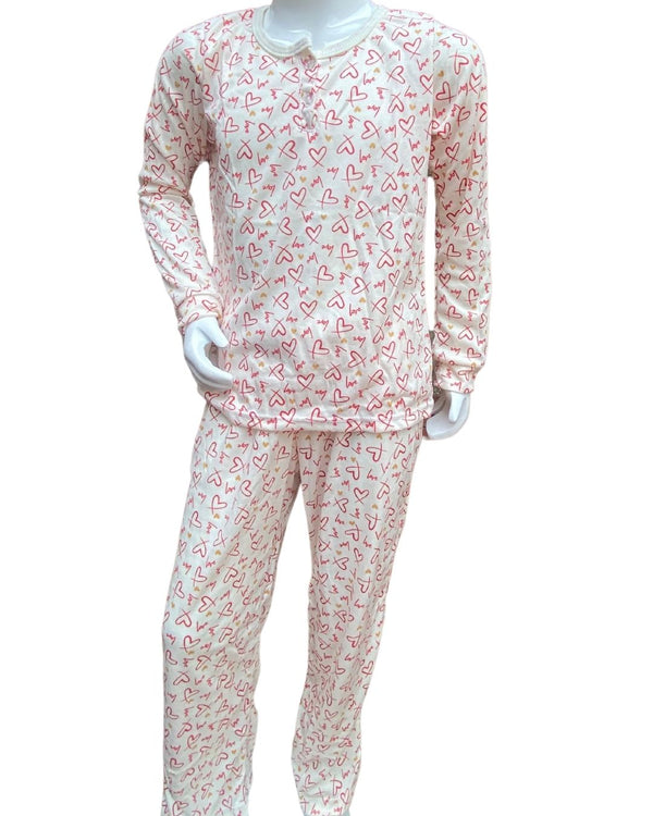 Pijama Pantalón Largo Niña Ref 957 Crema
