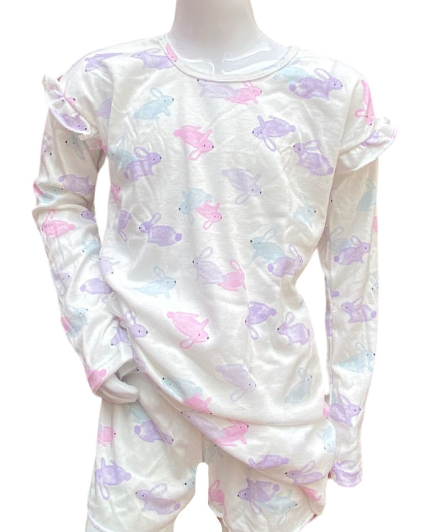 Pijama Vestido con Short Niña Ref 958 Conejo Lila