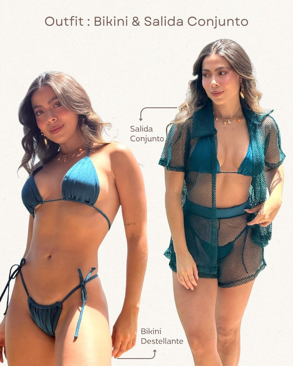 Set Bikini & Salida Ref 1224 & 1382 Petroleo