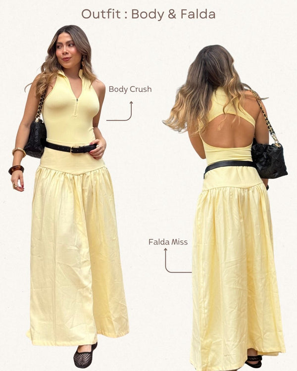 Set Body & Falda Ref 6020 & 6029 Yellow Butter