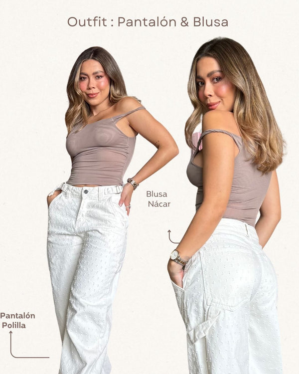 Set Jean & Camisa Ref 5539 & 054 Mocca