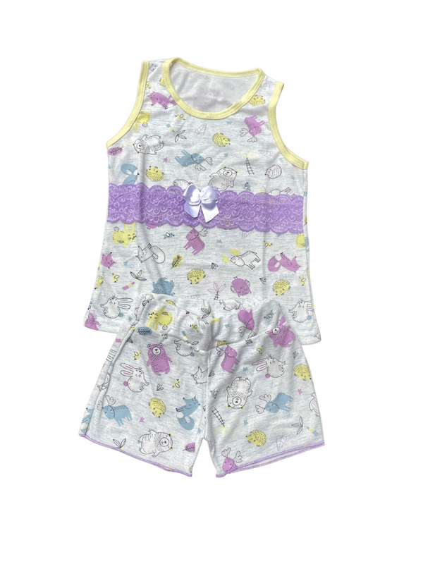Pijama Niña Vestido Ref 964 Lila