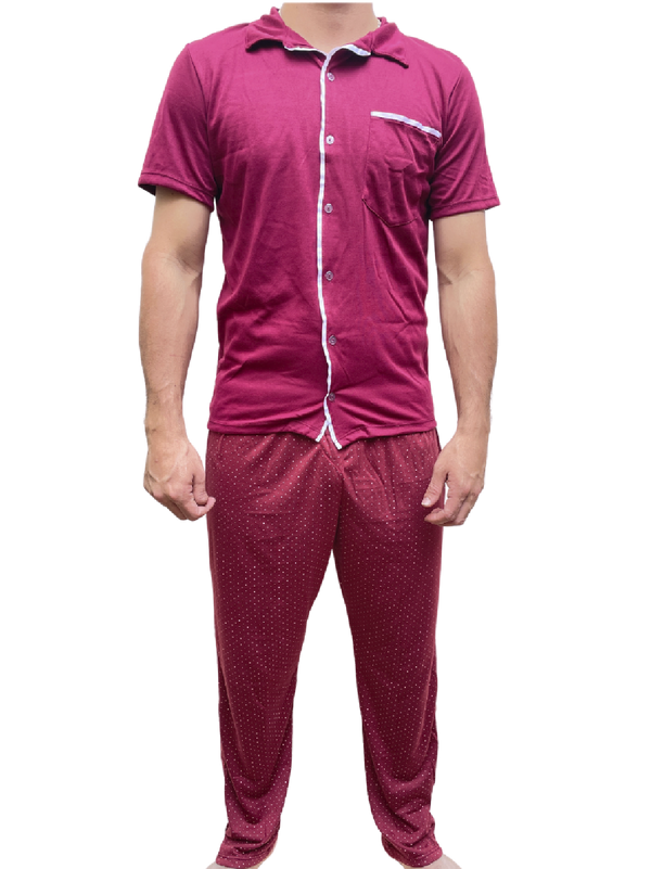 Pijama Hombre Pantalón Ref 363 - Vinotinto