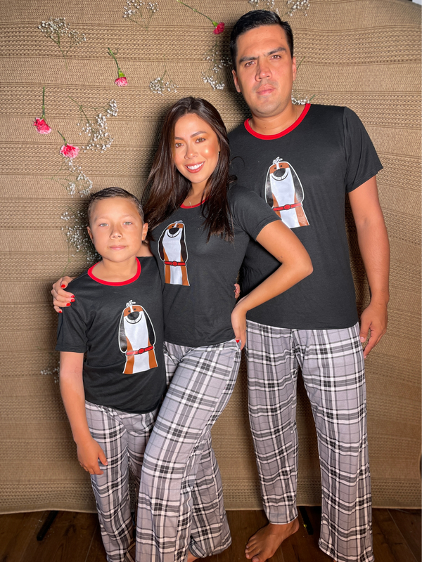 Pijama Familiar Conjunto Niño Ref 303 F Negro