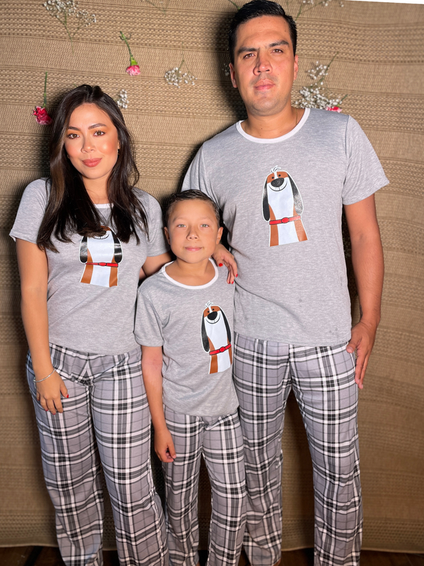 Pijama Familiar Conjunto Niño Ref 303 F Gris