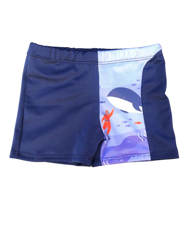 Boxer De Baño Niño Ref 436 Azul Oscuro