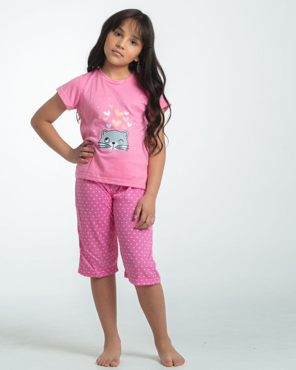 Pijama Niña Capri Ref 944 Fucsia